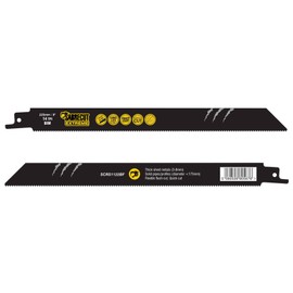 3 x SabreCut SCRS1122BF_3 225mm 14 TPI S1122BF Fast Wood and Metal Cutting Reciprocating Sabre Saw Blades Compatible with Bosch Dewalt Makita and many others