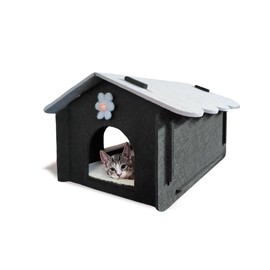 Lukamoo® Cute Cat House (Ashen Phantom, Large)