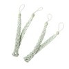 VBSYUYQ 2Pcs Green Tassel Rope Curtain Tiebacks 58cm No Drill