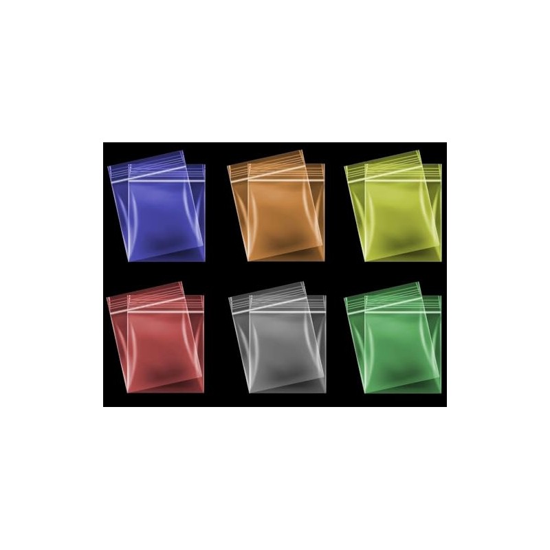 Grip Seal Polythene Zip Lock Bags, 50mm x 50mm, Clear,