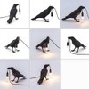 Aooxida Luluckly Raven Light Birds Table Lamps Bedroom Resin Crow