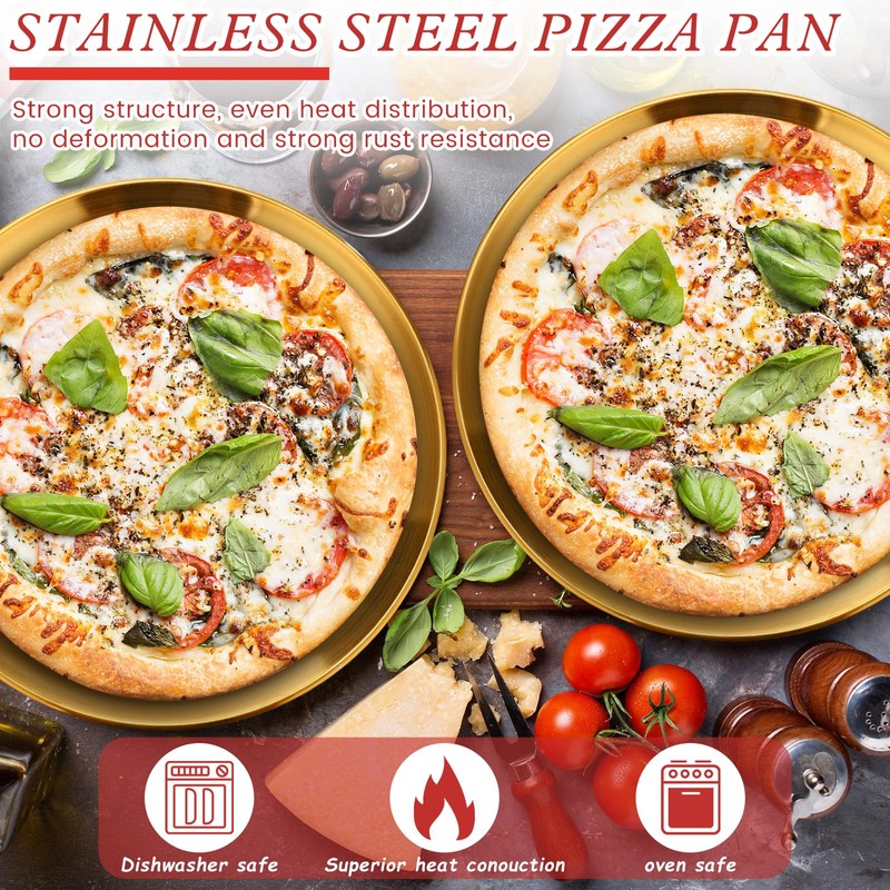Yiyiring 12 Pcs Pizza Stand Set: 4 Metal Stands, 4