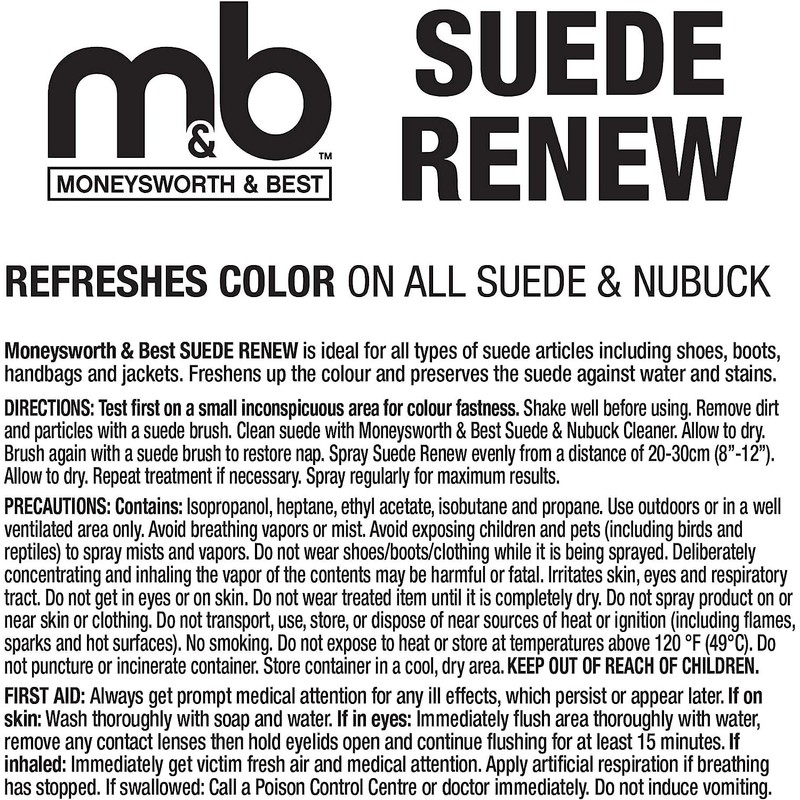 Moneysworth & Best Suede Renew Dye, 5 Ounce, Black