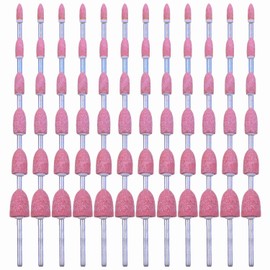 72 Pack Grinding Stone Set 1/8" Shank, SHITIME Sanding Drill Bit for Rotary Tool Flap Wheel for Grinding, Polishing, Deburring Ferrous Metal(12/10/8/6/5/4mm Bullet Shape)