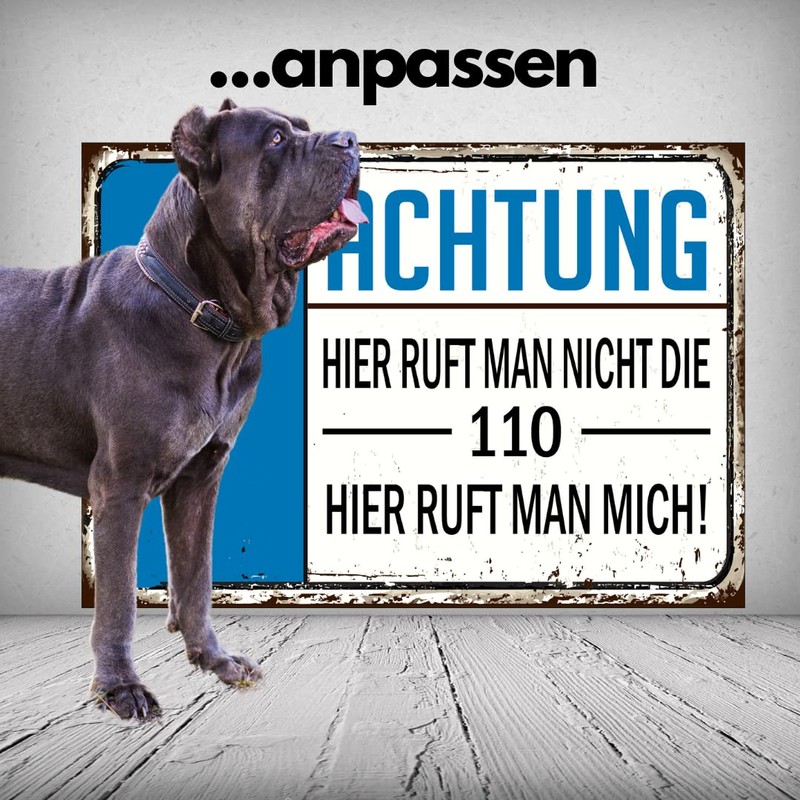 K9 Dog Picture "Dein Hund als Schild Selbstgestalt" [German Language]