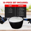 Chef Craft Easy to Read Plastic, Measuring Cup Set, 10