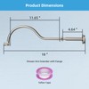 Hibbent All Metal Upgraded 18'' Shower Head Extension Arm, Shower