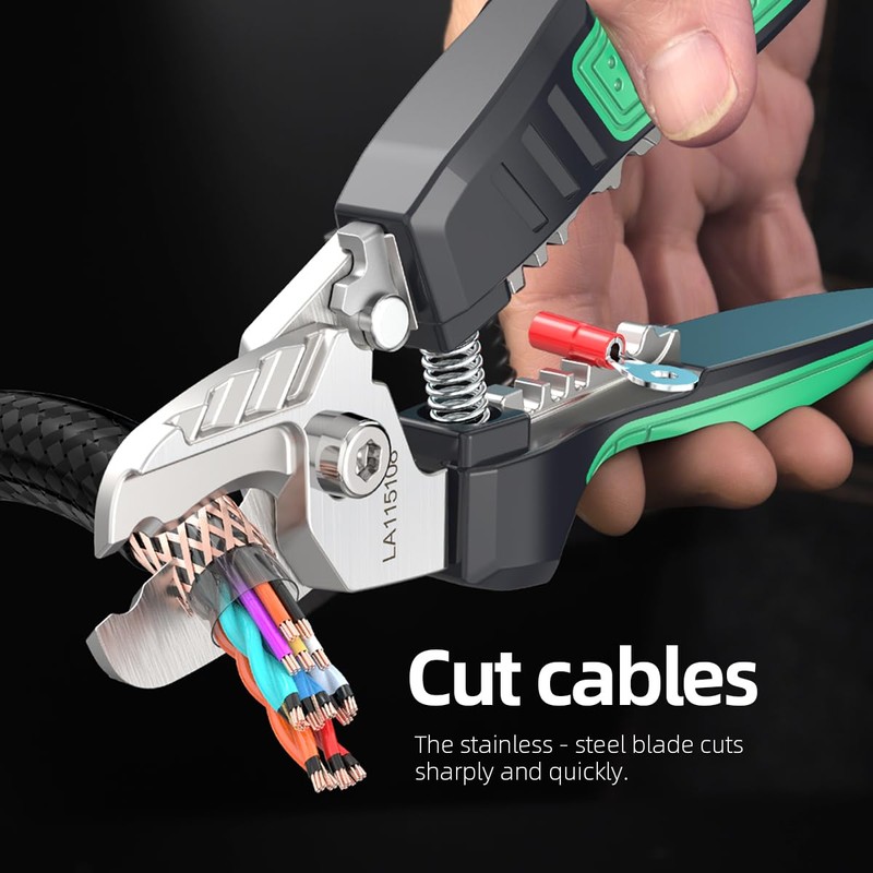 LAOA Stainless Steel Cable Cutter - 8in Professional Multi-Function Wire
