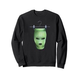 Green Balaclava | Gangster Mask | Robber Bandit Sweatshirt