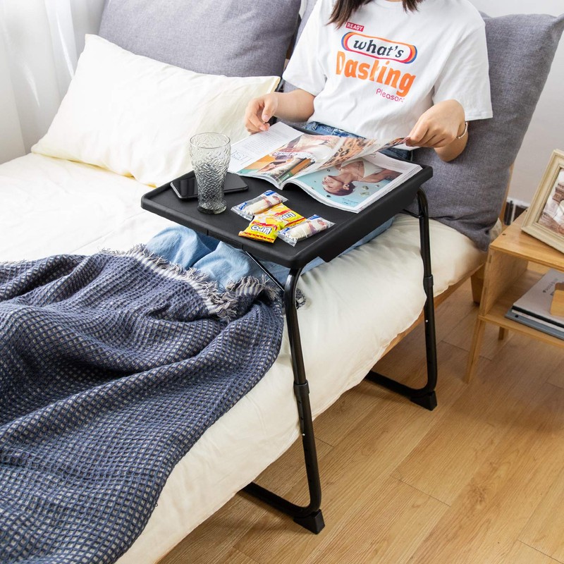 LORYERGO Multifunctional TV Tray Table - [2 Packs] Adjustable TV