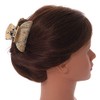 Avalaya Medium Light Caramel/Golden Marble Effect Acrylic Hair Claw/Hair Clamp