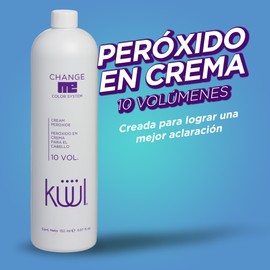 KÜÜL - Change Me Peróxido en Crema 10 Volúmenes 150 ml, para Cabello, Fórmula Avanzada para Aclaración, Cuida del Cabello, Promueve Oxigenación y Eliminación de Pigmentos Naturales o Artificiales