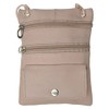New PASSPORT Leather ID Holder Neck Travel Pouch Wallet (Pink)