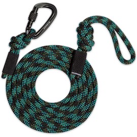 Wilderdog Carabiner Climbing Rope Dog Leash for Medium & Large Dogs - 5ft - Granite
