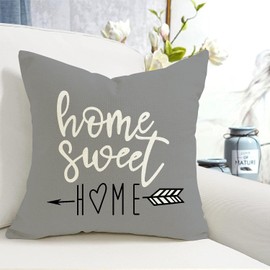 Throw Pillow Covers 18x18 Inch, Gray Pillow Covers 18x18,Pillow Covers Set of 4 Boho Modern Farmhouse Neutral Decorative Pillowcases Linen Cushion Case for Couch, Bed, Home Decor