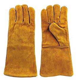 Valorous Leather Welding Hand Gloves Resistant Fireproof Fire Resistant, Mitts for Oven/Grill/Fireplace/Furnace/Stove/Pot Holder/Tig Welder/Wood Burner/BBQ/Animal handling Glove, 1 Pair 13 inch