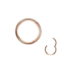 5Pcs Stainless Steel 16G 18G Sleeper Hoop Earrings for Women Men Septum Hinged Clicker Nose Lip Ring Helix Daith Cartilage Tragus Piercings Tiny Small Huggie Hoops Hypoallergenic Sensitive Ears