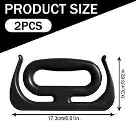 Pack of 2 Shopping Handles Heavy Duty Shopping Bag Holder Black