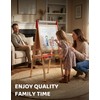 Kids Art Easel, Adjustable Wood Chalkboard, Easels for Toddlers