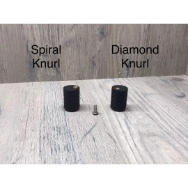 Outdoor Assassin Custom Thumb Release Knob / Buttons  - Red Spiral Knurl