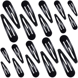 40 Piezas Broches para Cabello Pinzas con Broche de Metal Grande Pasadores Antideslizantes para Cabello, 3,5 Pulgadas, 3,1 Pulgadas, 2,8 Pulgadas, 2,4 Pulgadas, 2 Pulgadas (Negro)