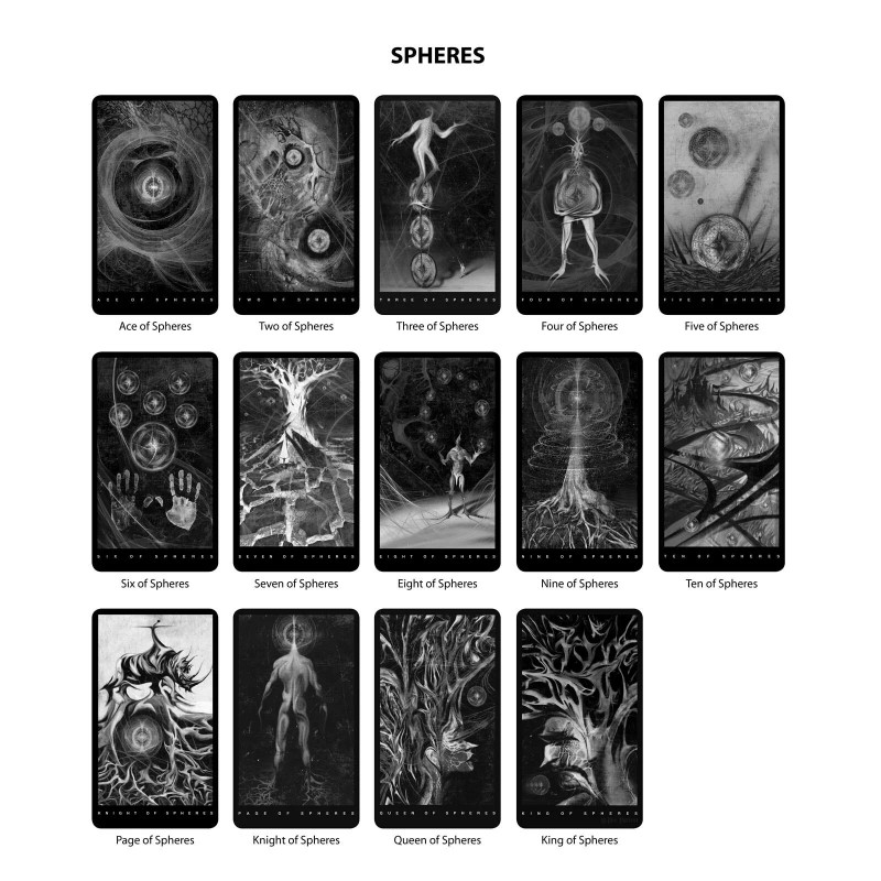 Black Tarot Cards Deck For Shadow Work By Da Brigh