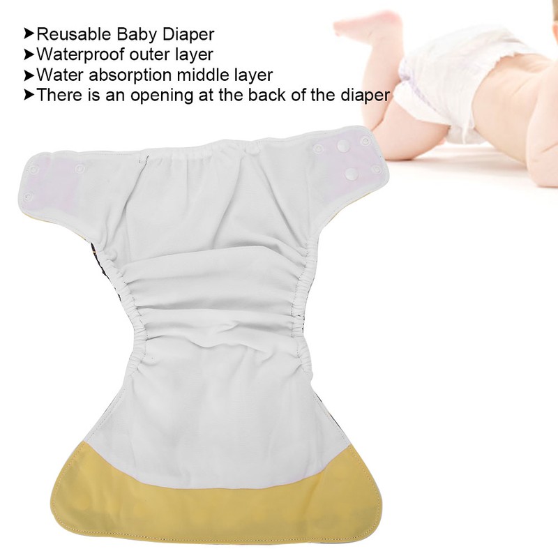 4pcs Baby Diaper Reusable Waterproof Strong Water Absorption Baby Underwear