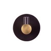 Design House 582734-BGD Kelton Bademantelhaken, mattschwarz, satiniert gold