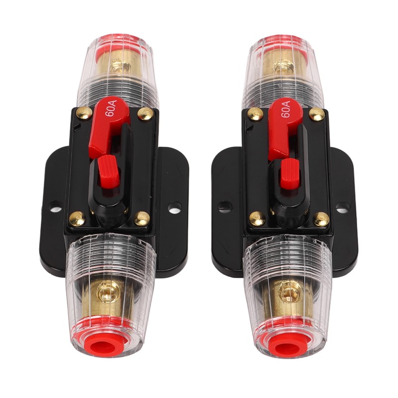 12‑24V Inline Circuit Breaker with Manual Reset Fuse Holder Battery
