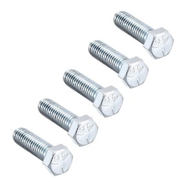 sourcing map Hex Head Screw Bolts Carbon Steel 7/16"-14x1-1/2" Fastener Grade 5 UNC 5pcs