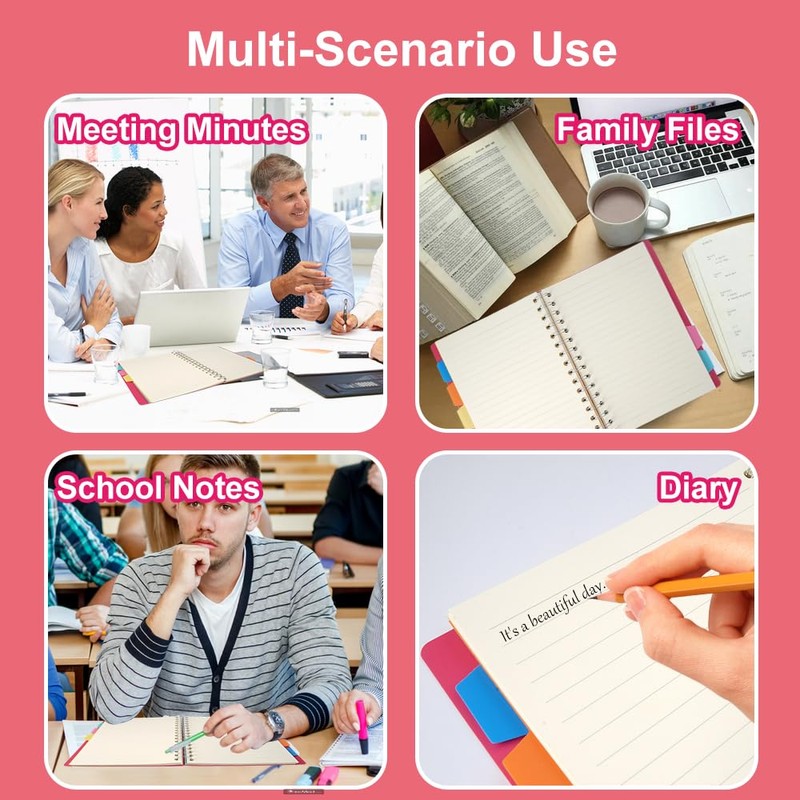 A5 Notebook Index, Notebook Index A5 Ring Binder Lined, Notebook