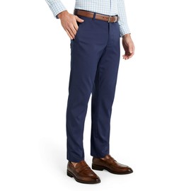 Mizzen+Main Men's Baron Chino Pants - Lightweight, Wrinkle-Resistant & Moisture-Wicking Men's Pants with 2-Way Stretch, Trim Fit Navy