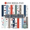 Echo Park Paper Seashore Cardmakers 6X6 Mega Pad, Various