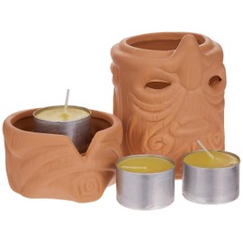 ZendoZones 18P-SS Surfin Stan All-Natural Citronella Candle Burner, Terra Cotta