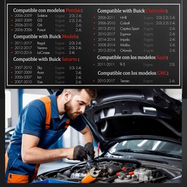 KFBGKKF Kit de válvula solenoide de actuador de posición del árbol de levas de admisión y escape, Compatible para Chevy GMC Equinox Malibu Cobalt HHR Terrain, Buick Pontiac Saturn 2.0L 2.2L 2.4L