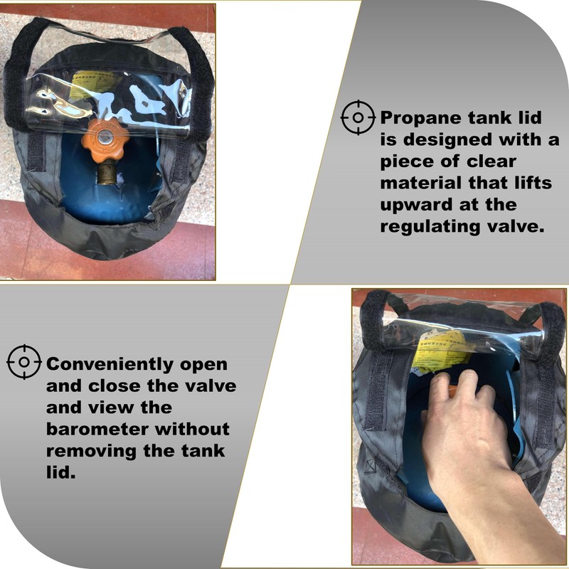 100 lb Propane Tank Cover， with 600D Waterproof, Dustproof Oxford