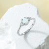 MOTIEL Pear Shape Opal Ring for Women,1 Carat 925 Sterling