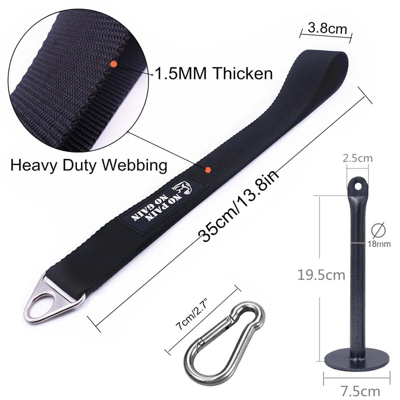 Lights Mountain Arm Wrestling Training Strap Belt with Loading Pin