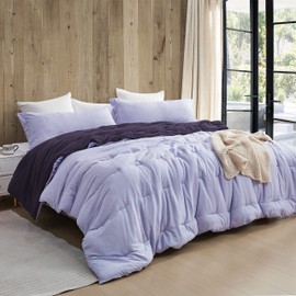 Byourbed Yoga Pants® - Coma Inducer® Oversized Queen Cooling Comforter Set - Sweet Lavender x Midnight Purple