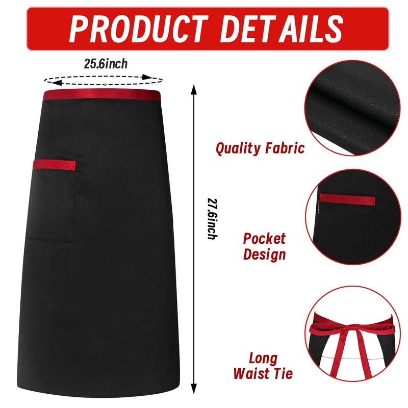 JcHrmers 5 Pcs Hibachi Chef Costume Accessories Japanese Teppanyaki Tall