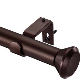 Heavy Duty Bronze Curtain Rods - 72 to 144 Inches, Adjustable with Diamond Finials - Suitable for Bedroom, Living Room, Patio, Kitchen
