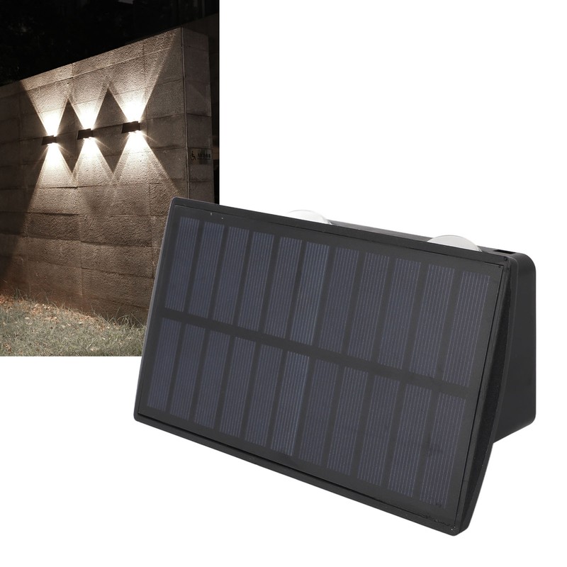 Solar Outdoor Wall Lights IP65 Waterproof Double Headed Solar Wall