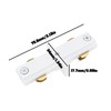 VGOL 4pcs White 120V H Series Single Circuit 3-Wire Track