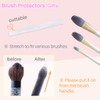 Kalevel Cosmetic Brush Holder Organizer Dustproof Container Makeup Color Removal