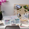 IRIS USA 4" x 6" Photo Storage Box Craft Keeper,