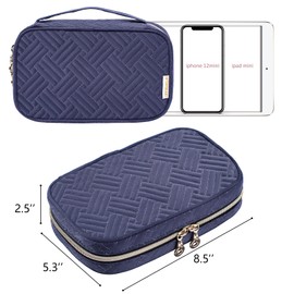 Travel Jewelry Case Organizer - Small Jewelry Travel Organizer - Jewelry Holder Organizer Travel - Jewelry Travel Case for Tangel Free Necklace, Earrings, Rings, Bracelets - Travel Essentials