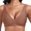 Jiuday Deep V Push Up Bra without Underwire for Women