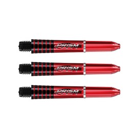 WINMAU Prism Force Red Short Polycarbonate Dart Stems - 1 Set per Pack (3 Shafts Total)