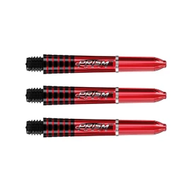 WINMAU Prism Force Red Short Polycarbonate Dart Stems - 1 Set per Pack (3 Shafts Total)