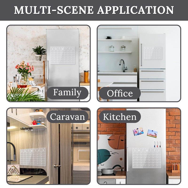 Magnetic Fridge Calendar | Fridge Planner | Magnetic Planner |